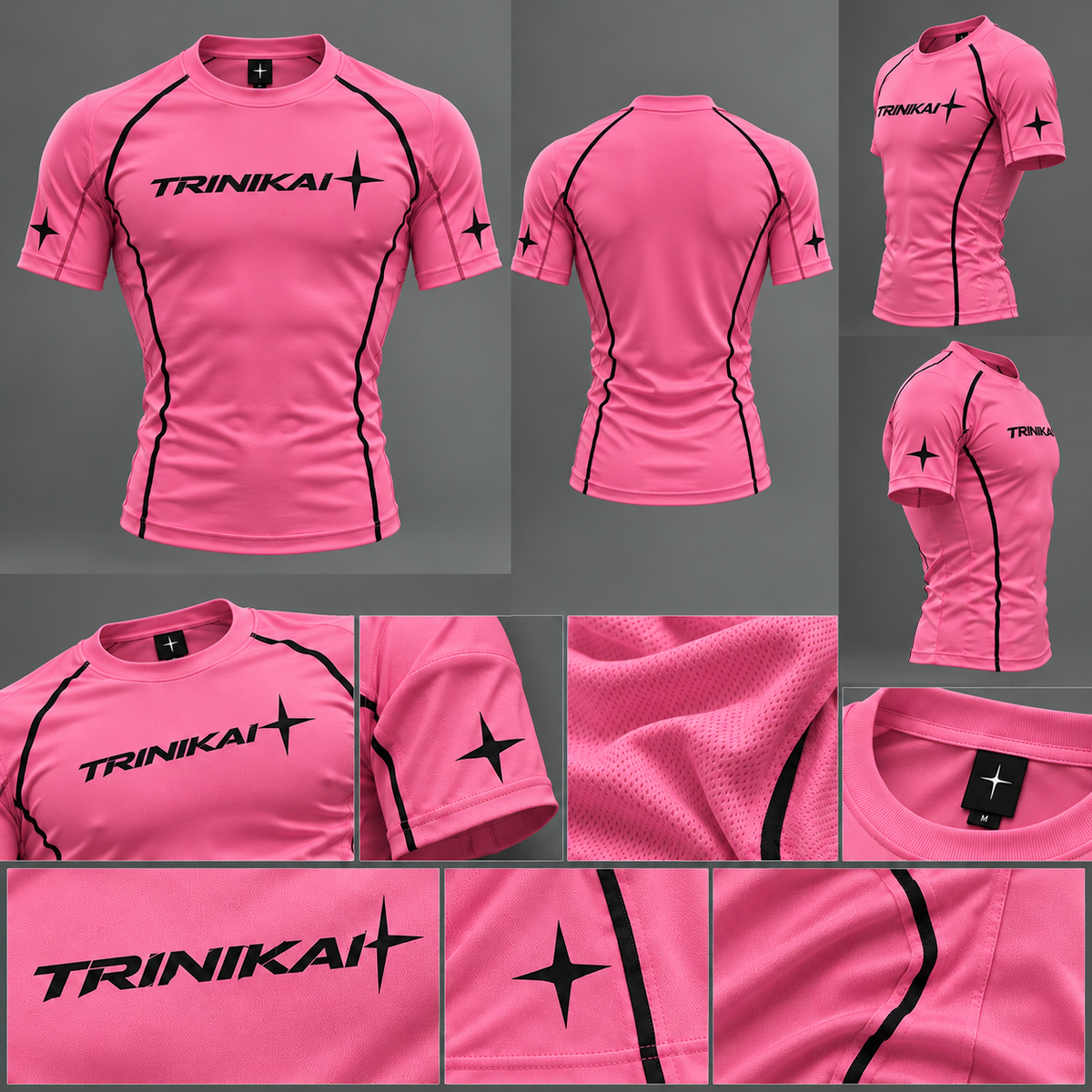 Mens-short sleeve compression shirt