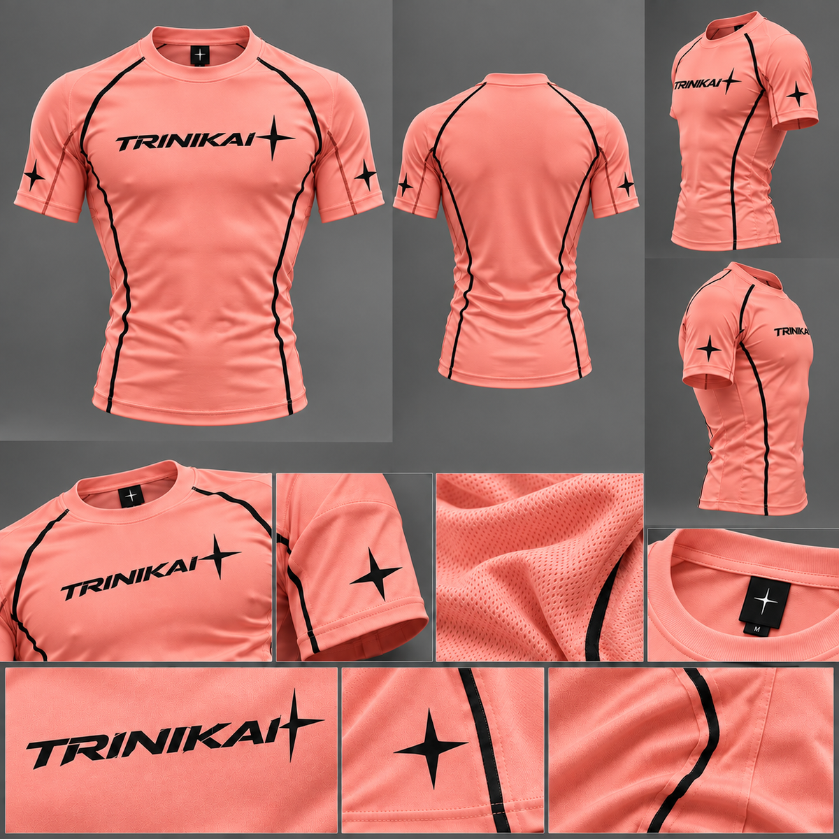 Mens-short sleeve compression shirt