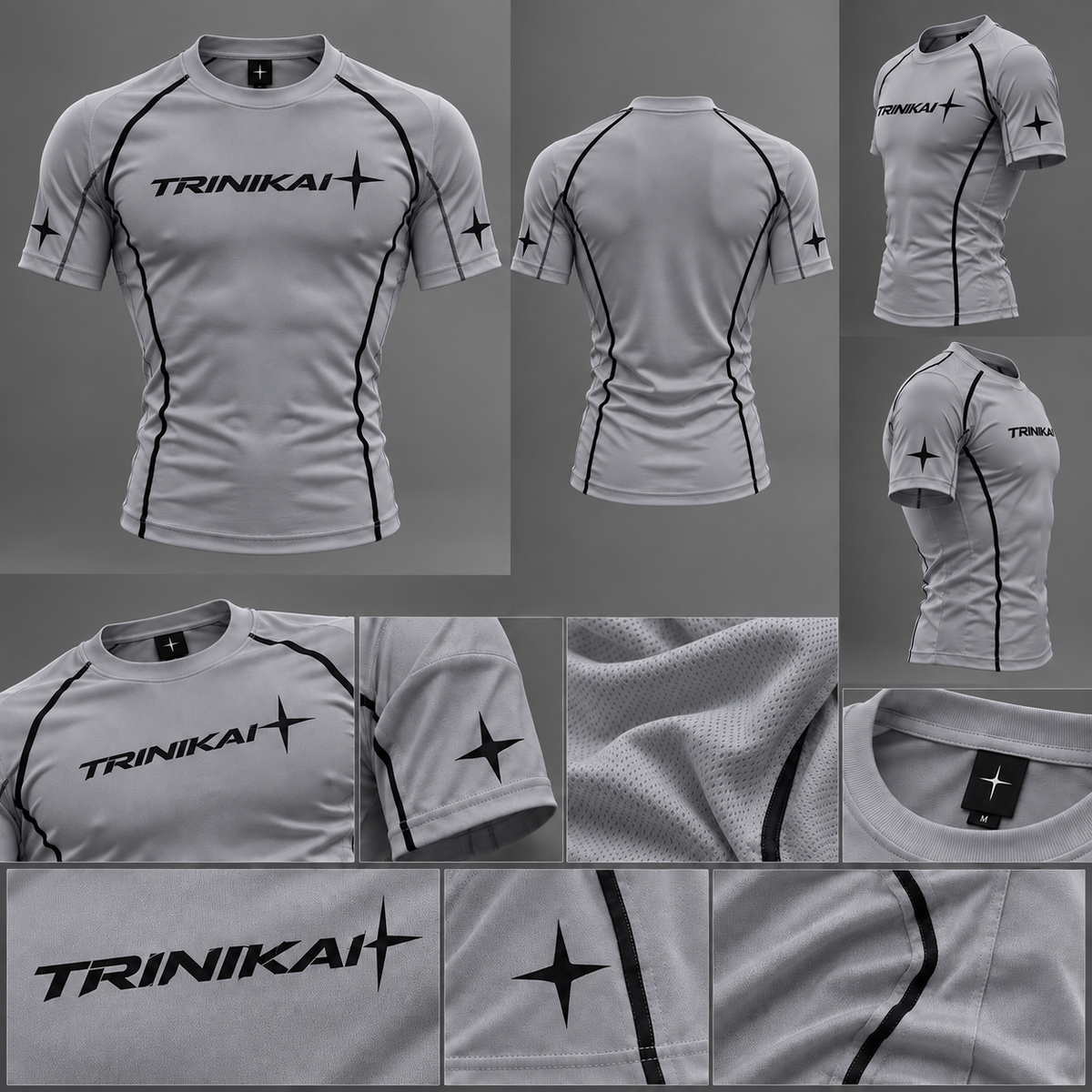 Mens-short sleeve compression shirt